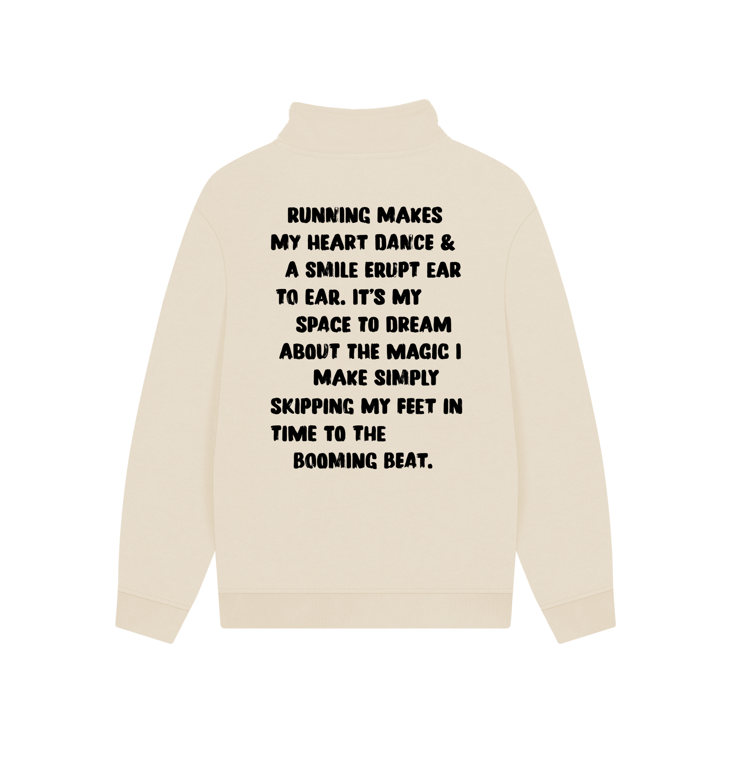 Oat Printed Sweater Back