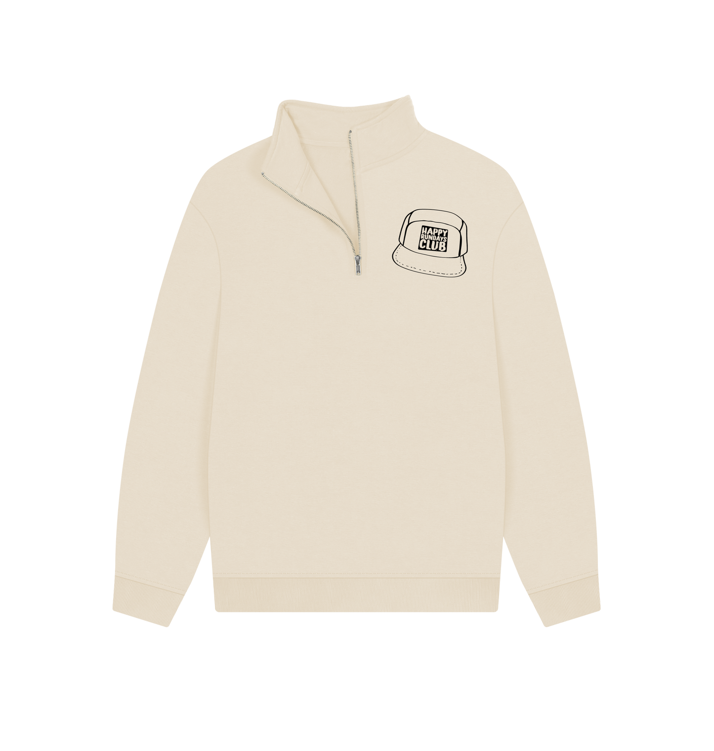 Oat Printed Sweater Front