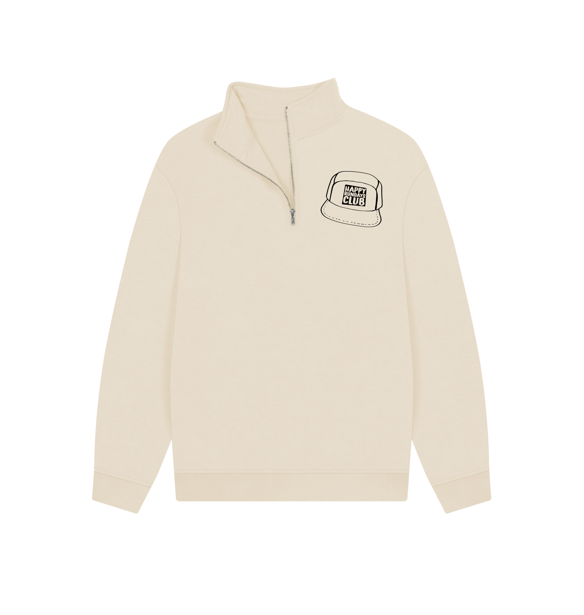 Oat Printed Sweater Front