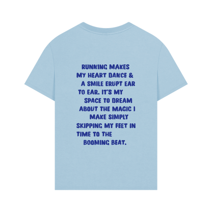 Milky Blue Printed T-shirt Back